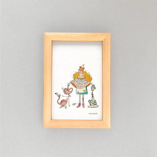 Alice dress-up Postcard