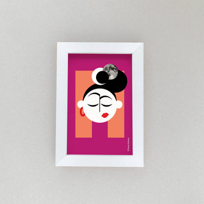 Quirky Lady Postcard