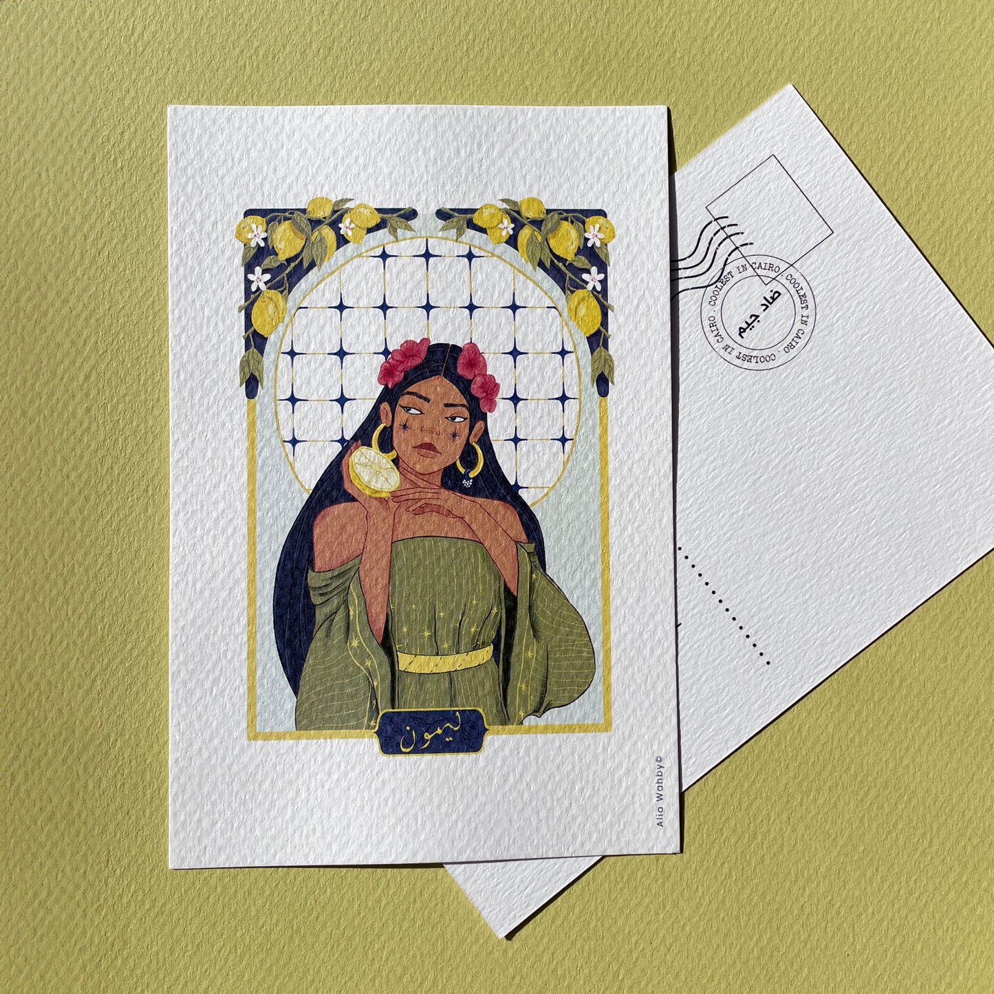 Lemon Girl Postcard
