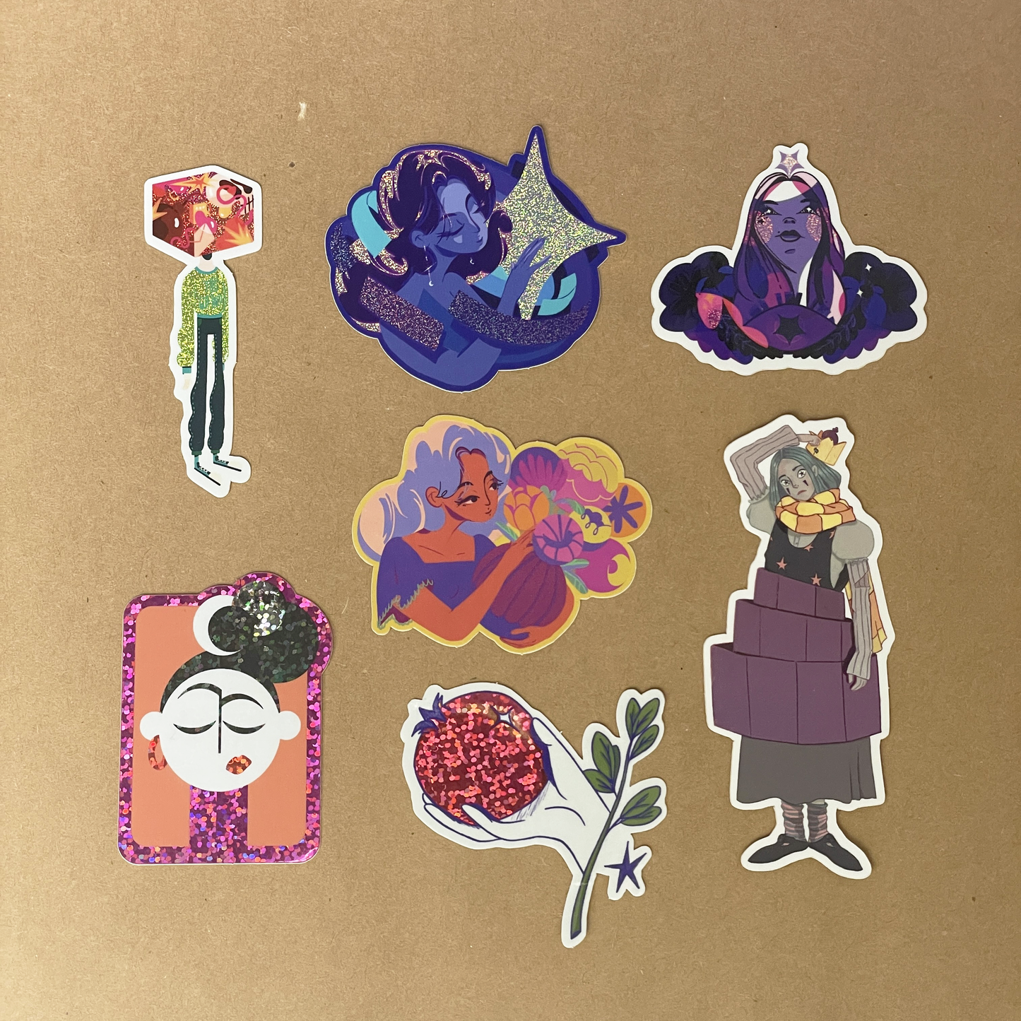 Holographic Sticker Pack of 7