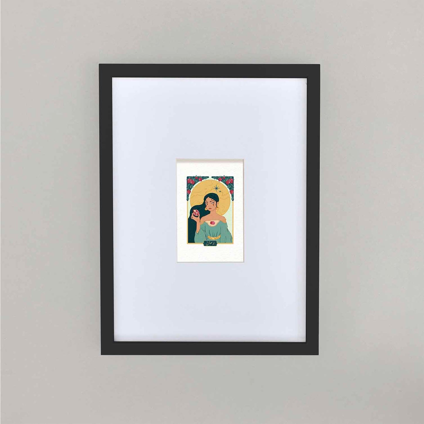 pomegranate Girl Postcard