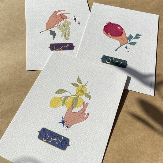 A Handful Of Grapes Postcard