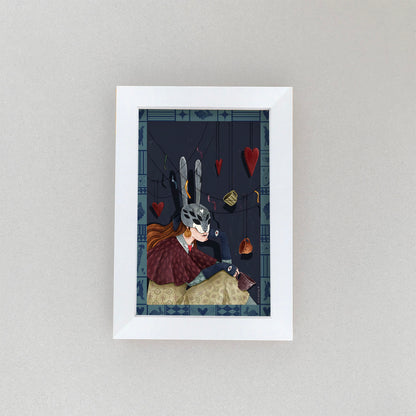 Rabbit Tea Party Postcard