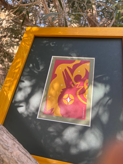 Golden Wolf Wall Art