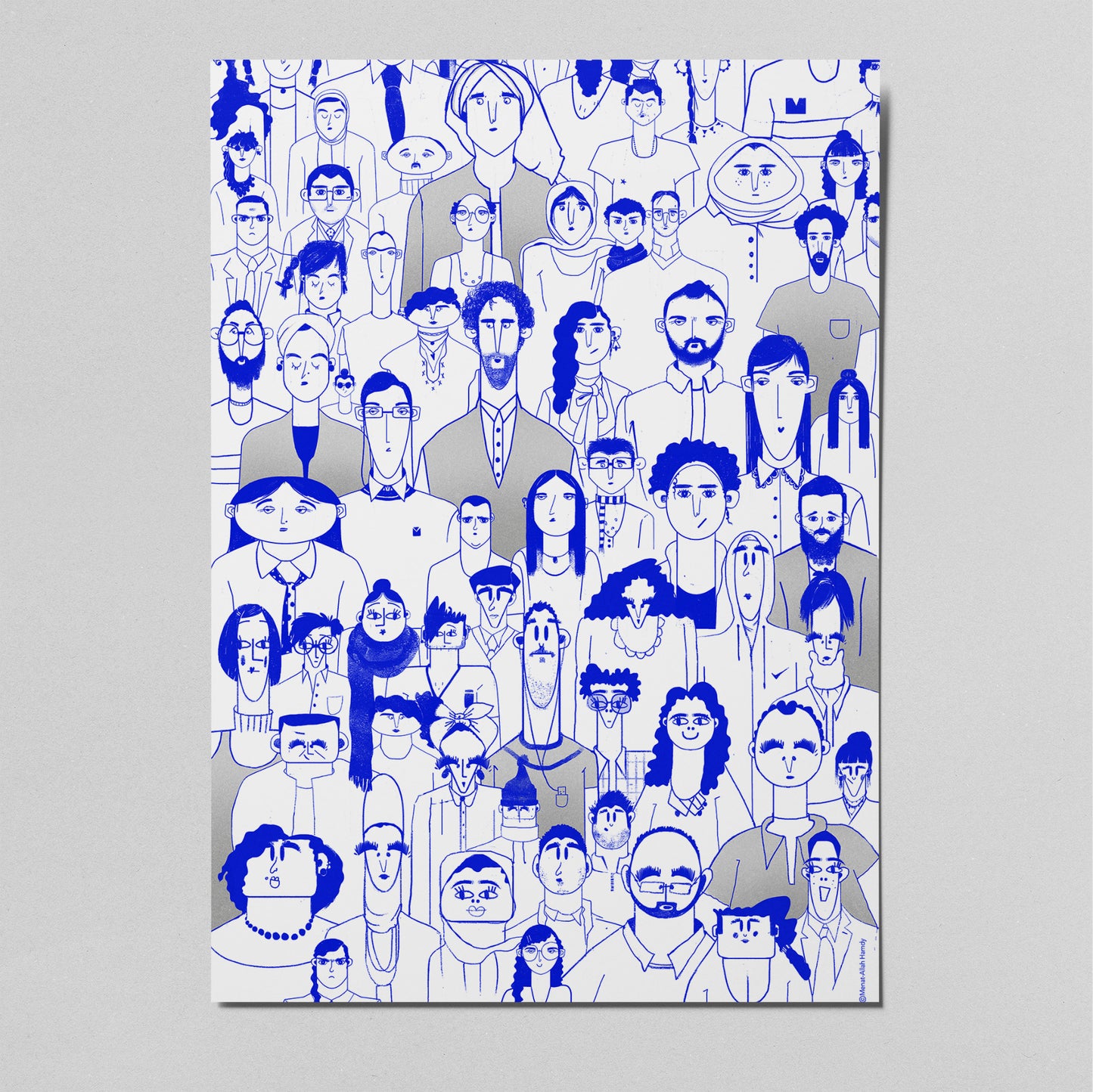 People (Blue Version) Poster