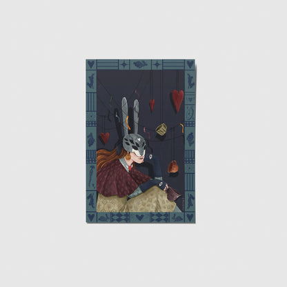 Rabbit Tea Party Postcard