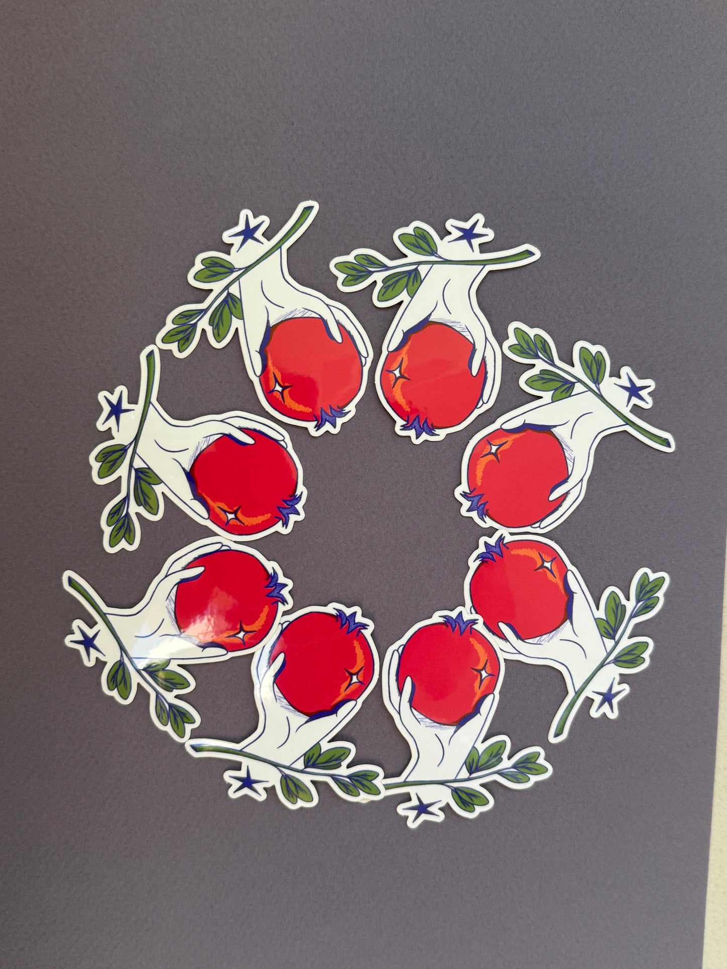 pomegranate Sticker
