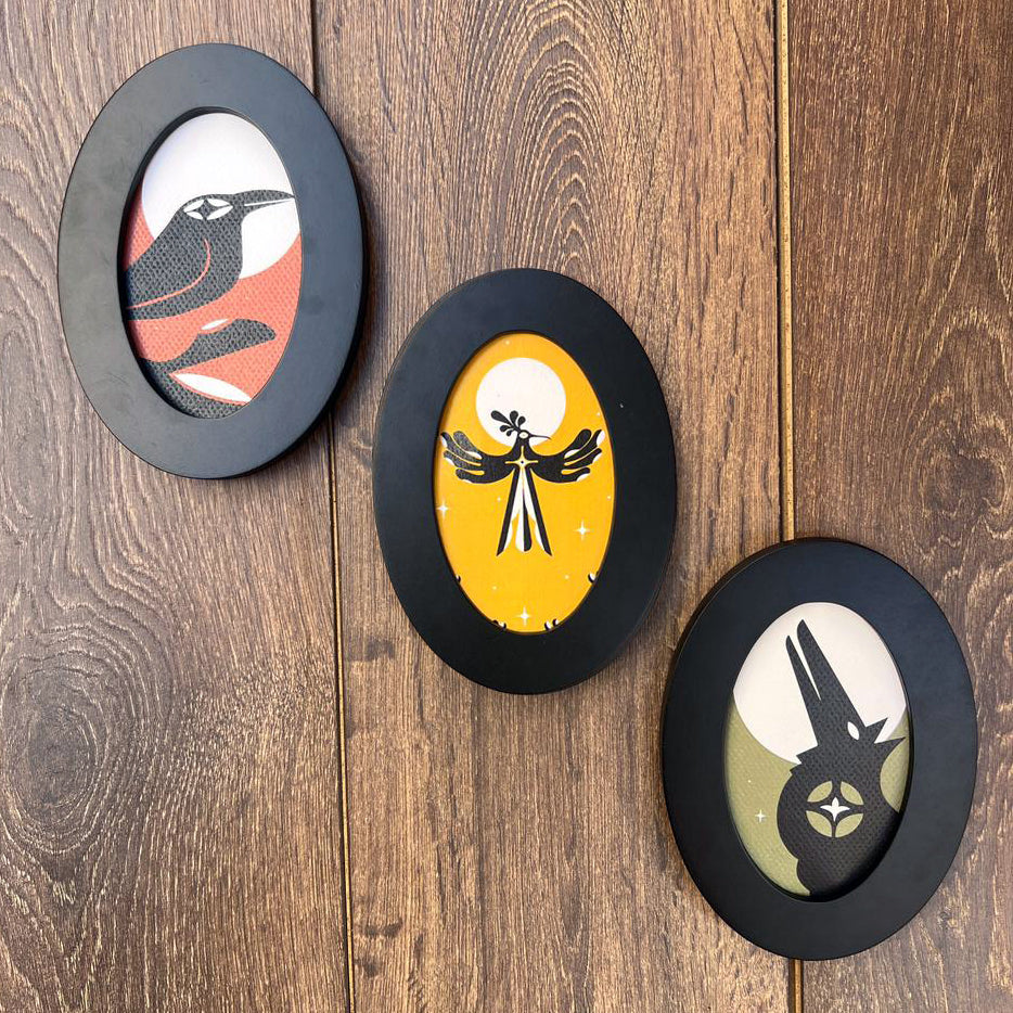 Crow Round Wall Art