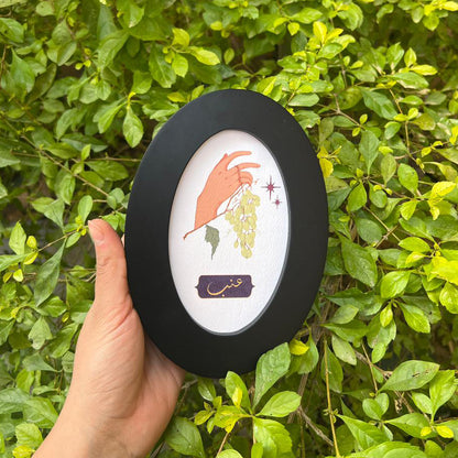 Grapes Round Wall Art