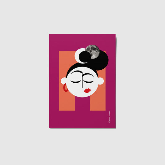 Quirky Lady Postcard